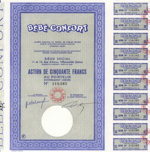 Bébé confort aktie - confort,