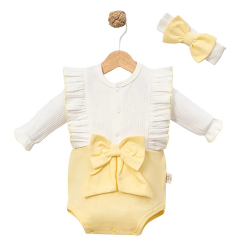 Baby set mit schleife - set,